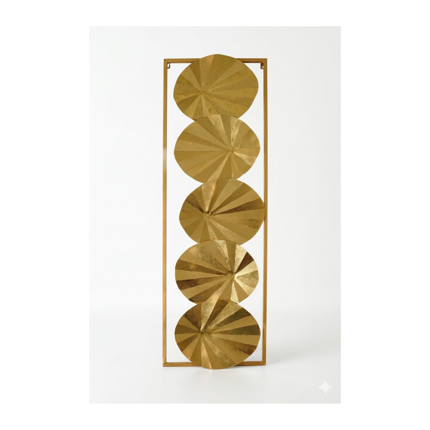 Gold Starburst Disc Wall Art Panel