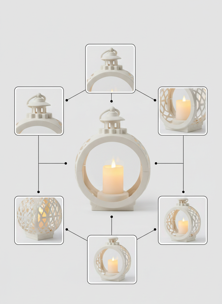 Round LED Flameless Lantern – Indoor Décor