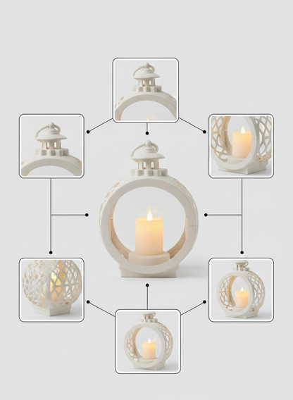 Round LED Flameless Lantern – Indoor Décor