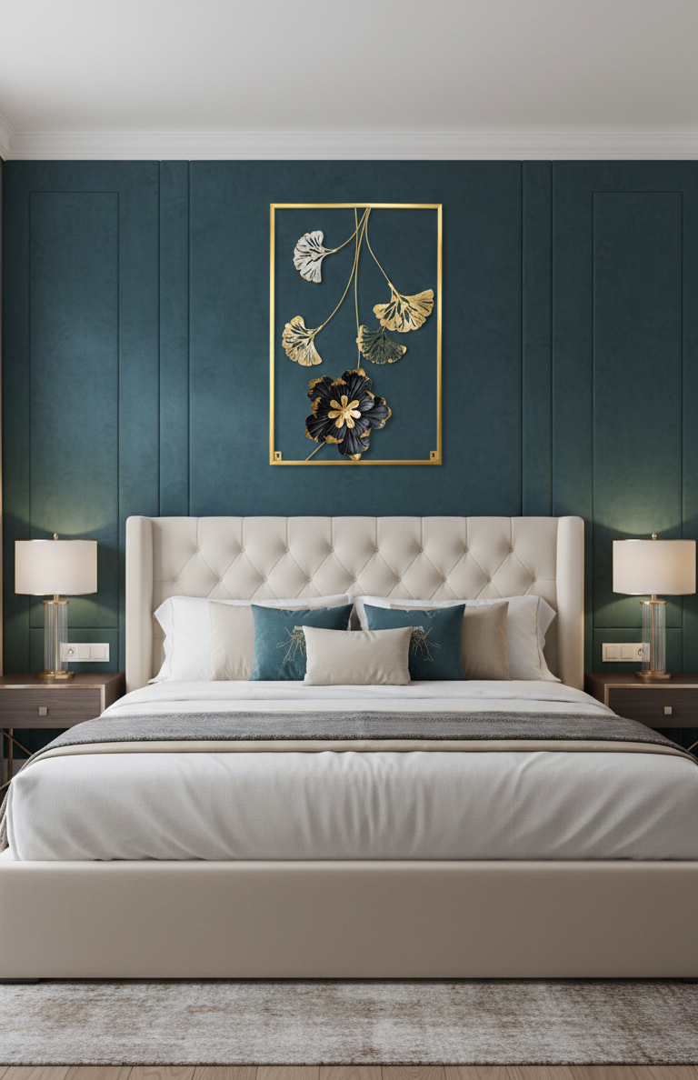 Luxury 3D Metal Floral Wall Art Frame – Modern Decorative Wall Sculpture (Multiple Designs)